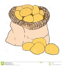 Image result for clip art; potatoes in bags