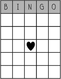 blank bingo board freebie.