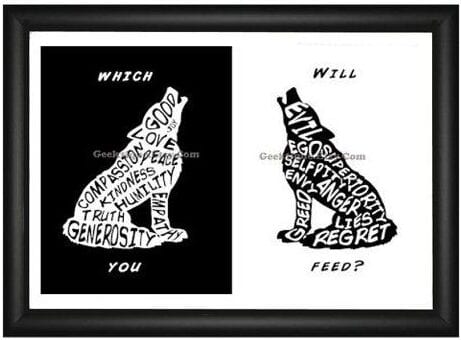 The Tale of Two Wolves | Two Wolves quote | The one you feed ...